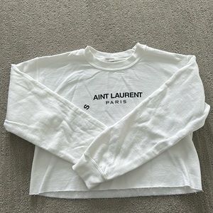 12th Tribe Saint Laurent Crop sweatshirt
